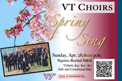 April 28 University Choirs Spring Sing